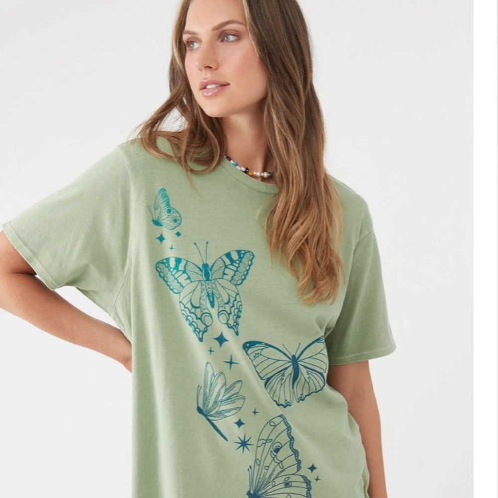 NWT O’Neill oversized Up & Away butterfly tee - M